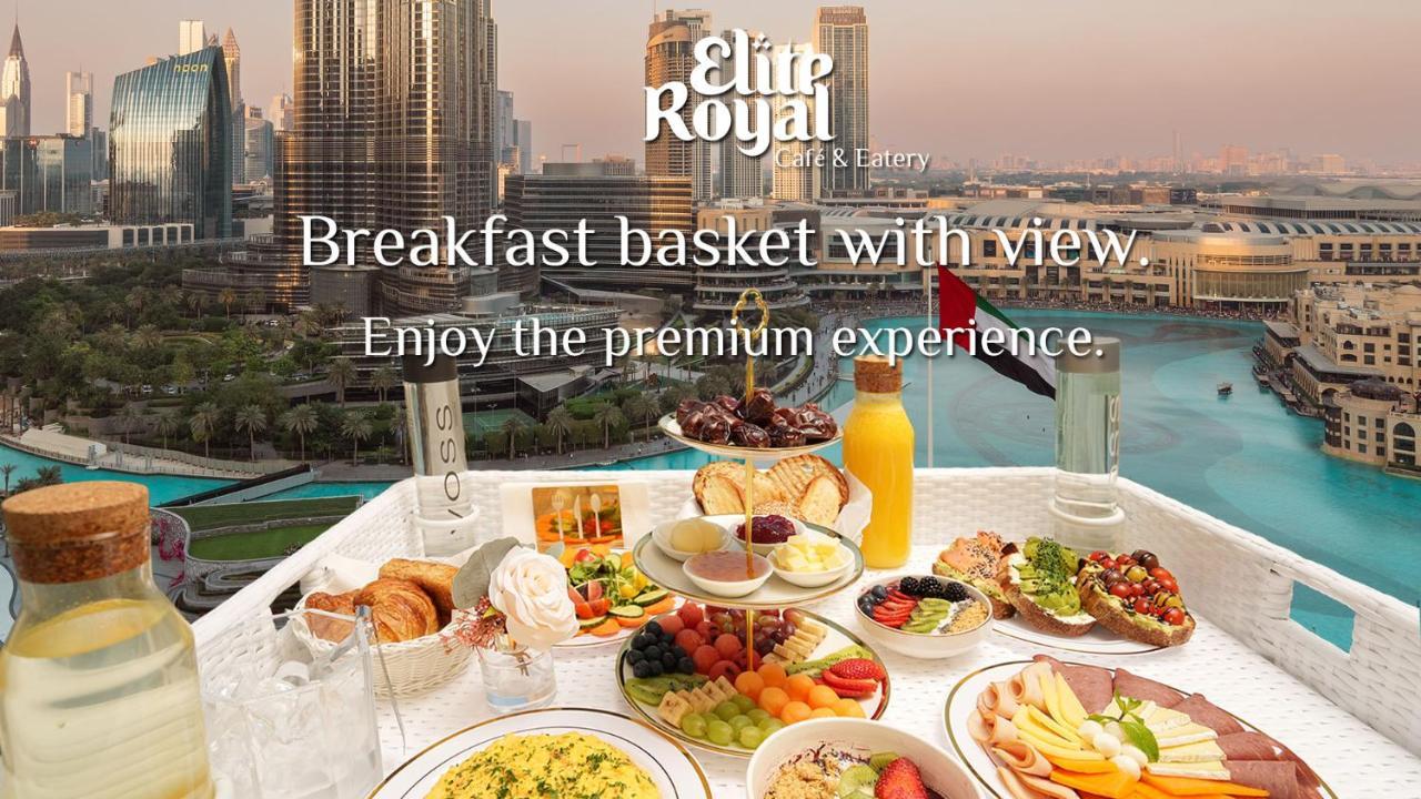 Elite Royal Apartment - Full Burj Khalifa & Fountain View - Premier - 2 Bedrooms & 1 Open Bedroom Without Partition Dubai Exteriör bild