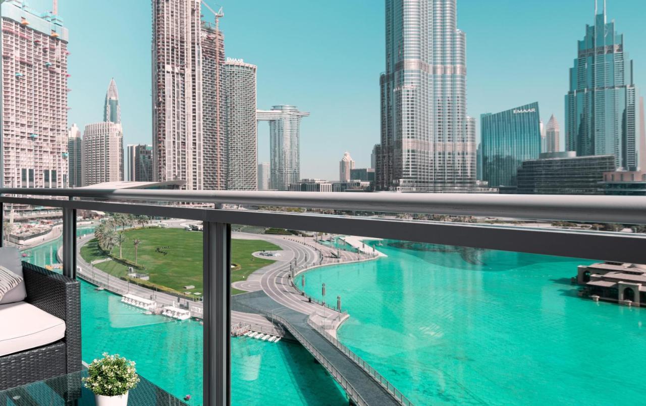 Elite Royal Apartment - Full Burj Khalifa & Fountain View - Premier - 2 Bedrooms & 1 Open Bedroom Without Partition Dubai Exteriör bild