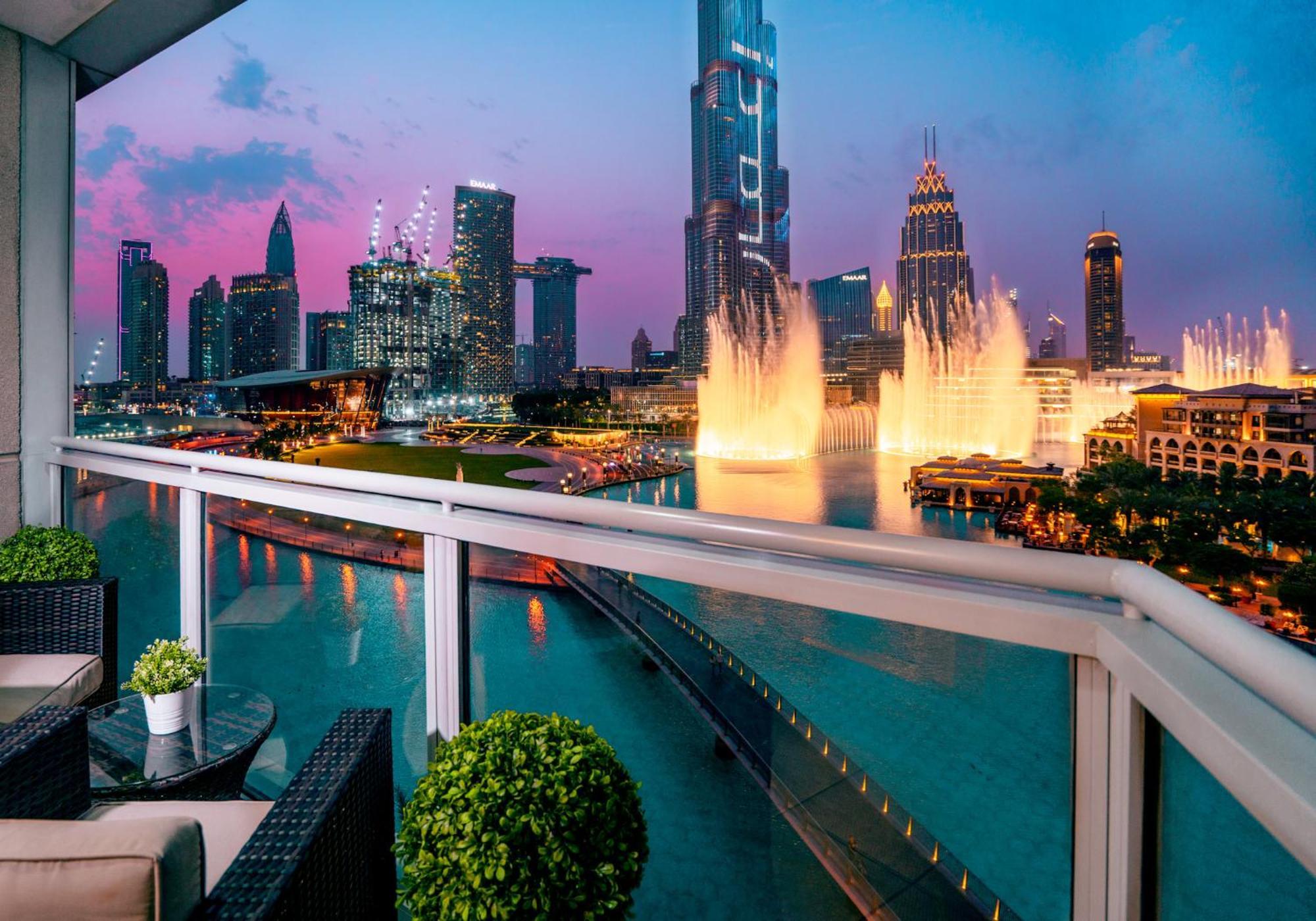 Elite Royal Apartment - Full Burj Khalifa & Fountain View - Premier - 2 Bedrooms & 1 Open Bedroom Without Partition Dubai Exteriör bild