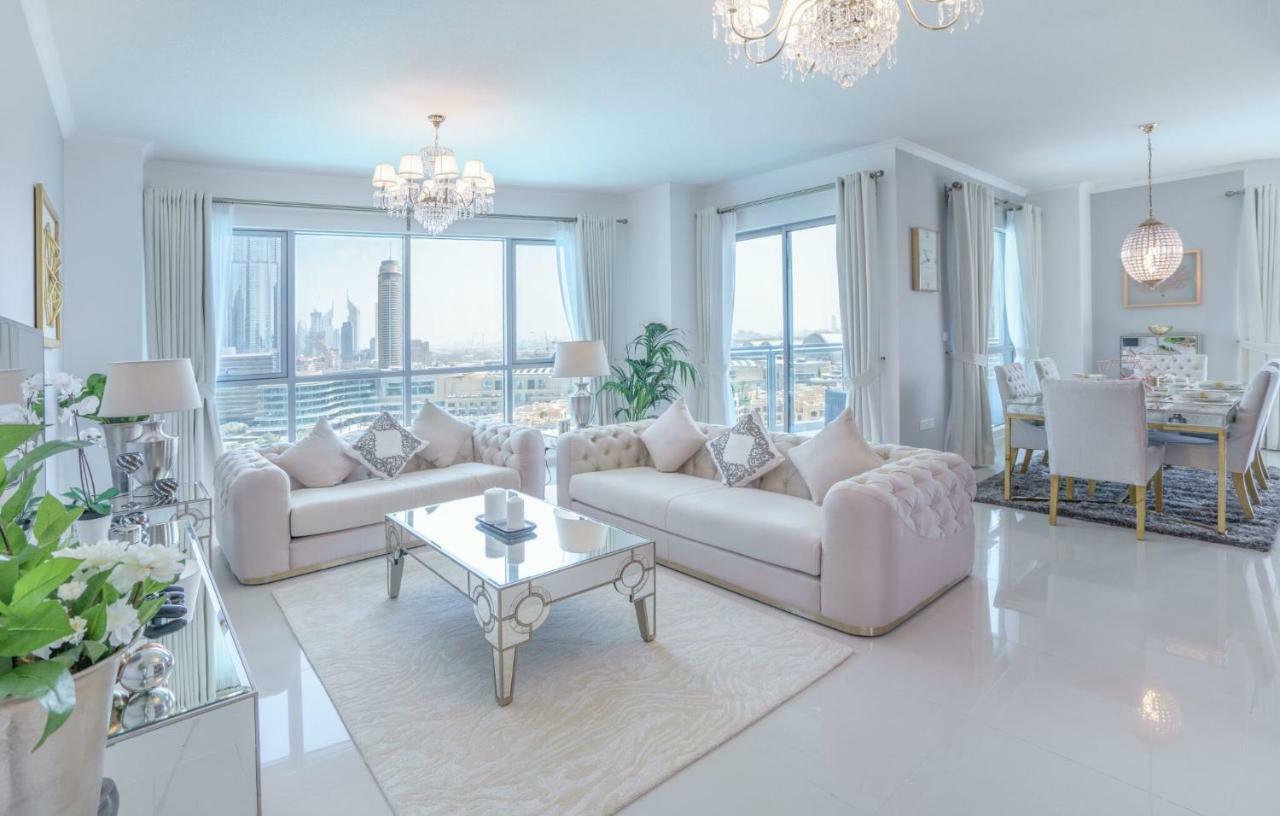 Elite Royal Apartment - Full Burj Khalifa & Fountain View - Premier - 2 Bedrooms & 1 Open Bedroom Without Partition Dubai Exteriör bild